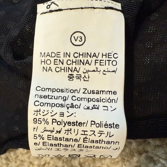 new small sheer mesh all over rhinestone mock neck bodysuit TLS2 2257 - Picture 5 of 11